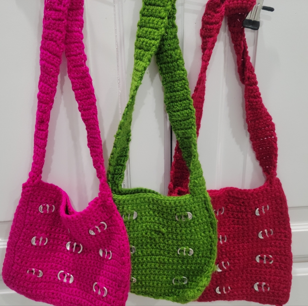 Crochet side bags  🎒